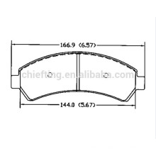 D726 OE18029791 pour CHEVROLET TRUCK OLDSMOBILE plaquette de frein en céramique